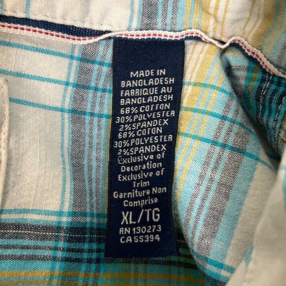 Wrangler Men's XL Plaid Western Cowboy Long Sleeve Button Down Work Wear Shirt - Picture 6 of 6